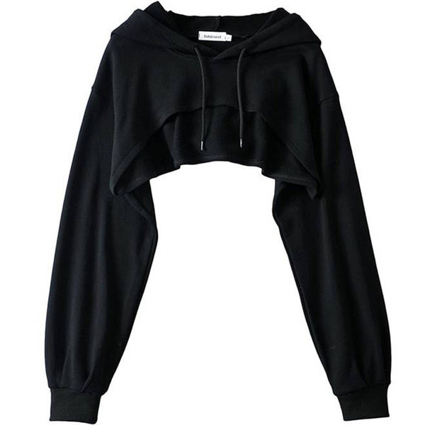 Päevane lühike kolme värvi kapuutsiga dressipluus