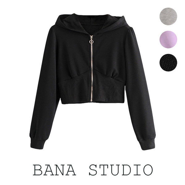 Női pulóver kapucnival és cipzárral