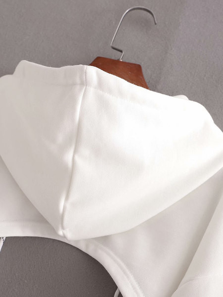 Naiste lühike kapuutsiga dressipluus