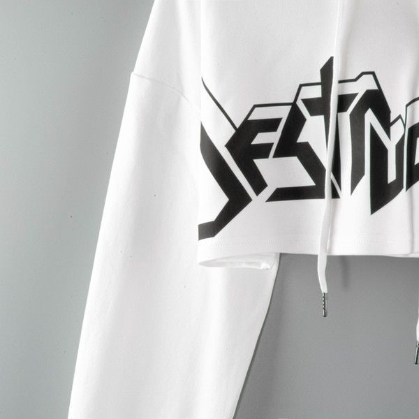 Naiste dressipluus trükikirjaga - lühike mudel