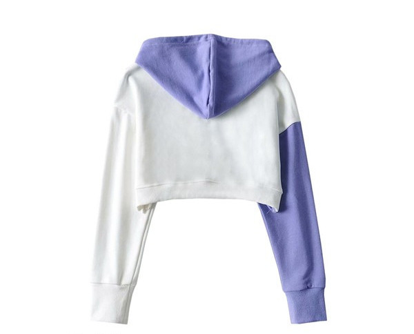 Uue mudeli naiste lühike kapuutsiga dressipluus - kolme värvi