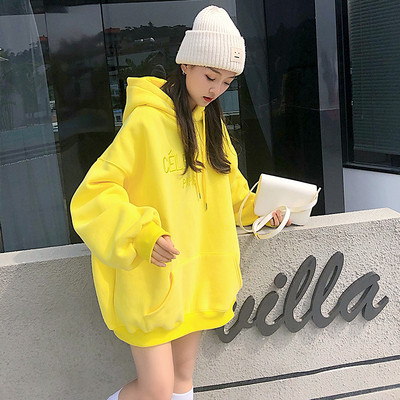 Lai naiste dressipluus kapuutsiga ja tikandiga