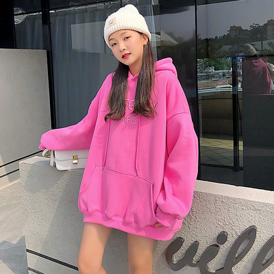 Lai naiste dressipluus kapuutsiga ja tikandiga