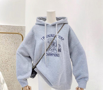 Φαρδύ μοντέλο γυναικείο φούτερ με κέντημα - πολλά χρώματα