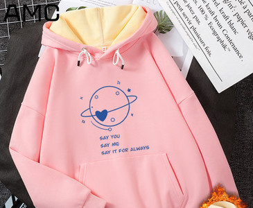 Mitmes värvitoonis kapuutsiga igapäevane naiste dressipluus