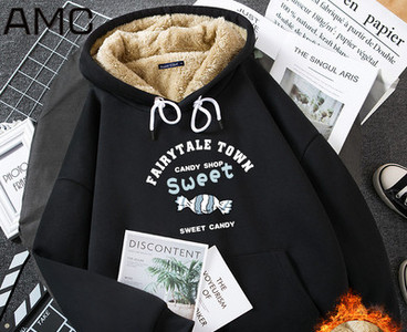 Γυναικείο χειμωνιάτικο φούτερ με κουκούλα και τσέπη