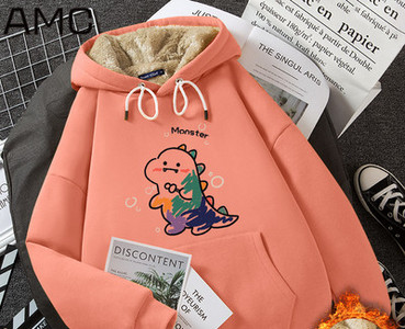 Γυναικείο χειμωνιάτικο φούτερ με κουκούλα και τσέπη