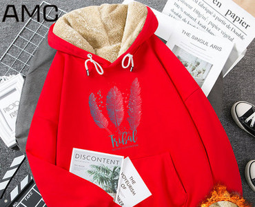 Γυναικείο χειμωνιάτικο φούτερ με κουκούλα και τσέπη