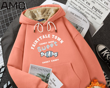 Γυναικείο χειμωνιάτικο φούτερ με κουκούλα και τσέπη