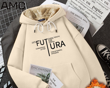 Γυναικείο χειμωνιάτικο φούτερ με κουκούλα και τσέπη