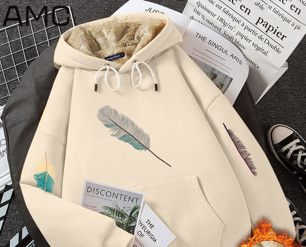 Γυναικείο χειμωνιάτικο φούτερ με κουκούλα και τσέπη