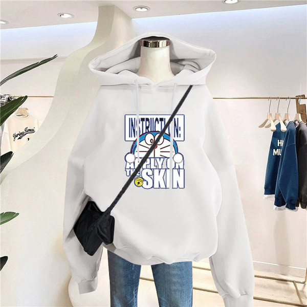 Igapäevane naiste lai aplikatsiooni ja kapuutsiga dressipluus