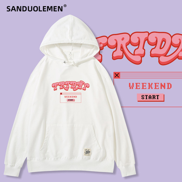 Μοντέρνο γυναικείο φούτερ με τσέπη και κουκούλα