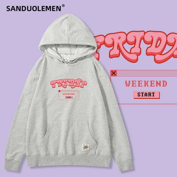 Μοντέρνο γυναικείο φούτερ με τσέπη και κουκούλα