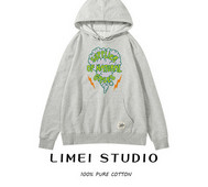 Καθημερινό γυναικείο φούτερ με κουκούλα και απλικέ