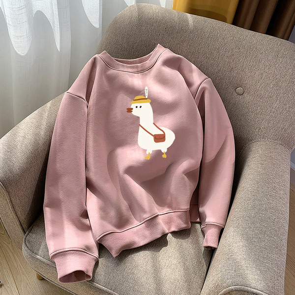 Naiste vabaaja pluus trükise ja sulevoodriga