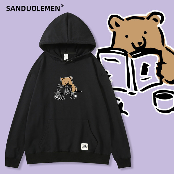 Naiste kapuutsiga ja aplikatsiooniga dressipluus