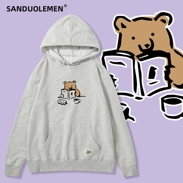 Naiste kapuutsiga ja aplikatsiooniga dressipluus