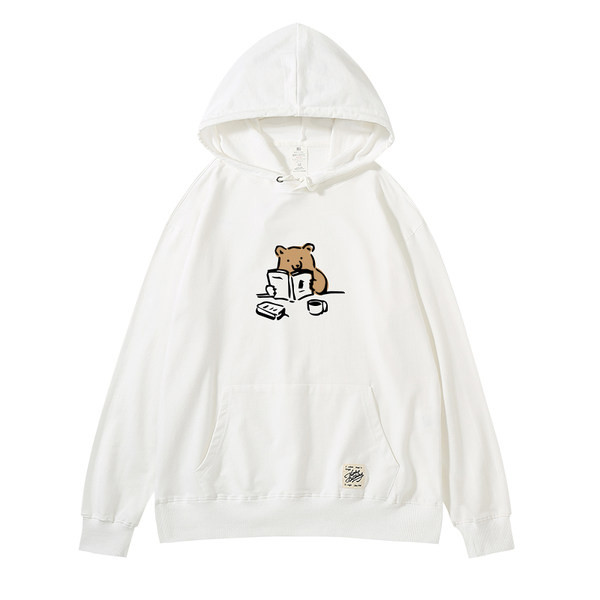 Naiste kapuutsiga ja aplikatsiooniga dressipluus