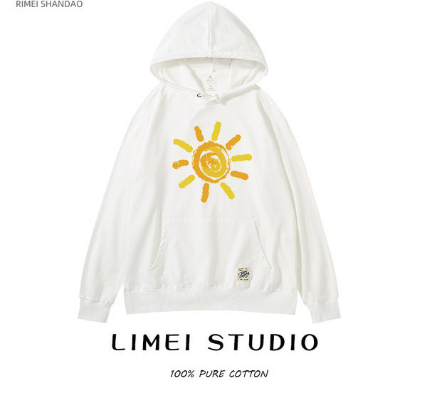 Naiste päikesetrükiga dressipluus - kolme värvi