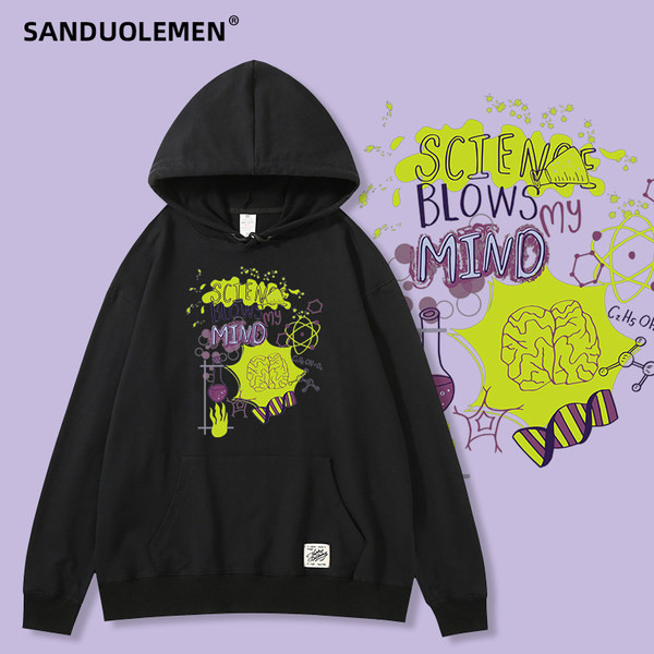 Värvilise aplikatsiooniga naiste dressipluus