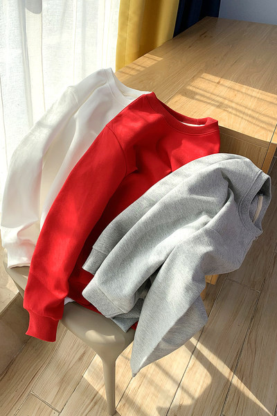 Igapäevane ümara kaelusega naiste dressipluus - puhas mudel