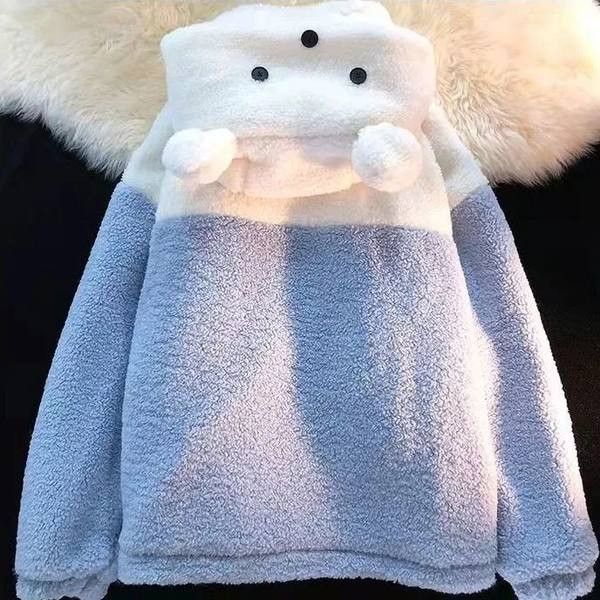 Női pehely pulóver hímzéssel