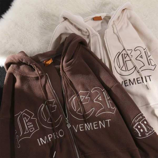 Καθημερινό γυναικείο φούτερ με κουκούλα και κεντητή επιγραφή