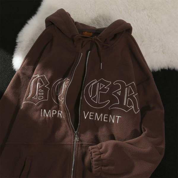 Καθημερινό γυναικείο φούτερ με κουκούλα και κεντητή επιγραφή