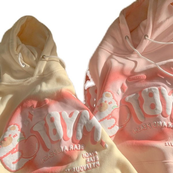 Laia mudeliga naiste dressipluus kapuutsiga ja pealdisega