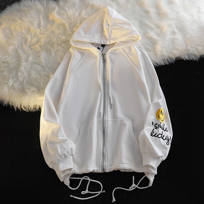 Καθημερινό φούτερ με κουκούλα και κέντημα