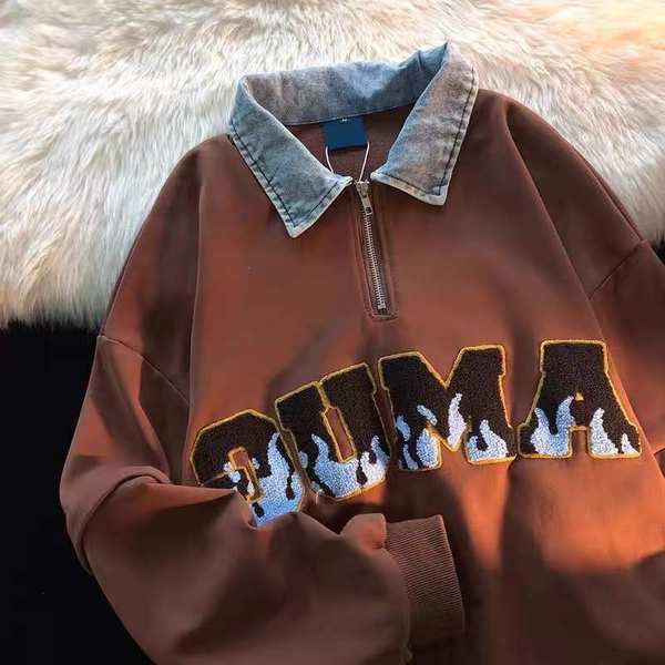 Naiste igapäevane tõmbluku ja tikandiga dressipluus