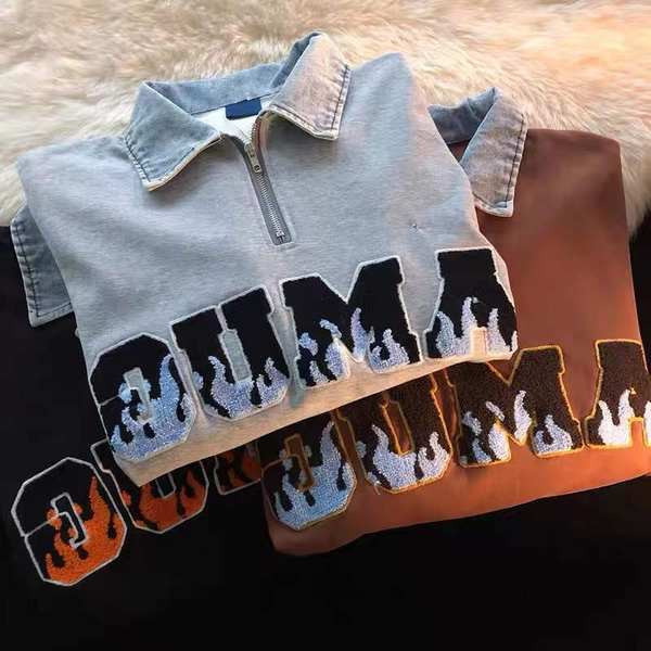 Naiste igapäevane tõmbluku ja tikandiga dressipluus