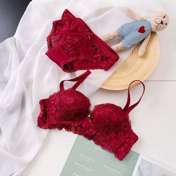 Moodne naiste pitsikomplekt kahest osast - bikiinid ja rinnahoidja