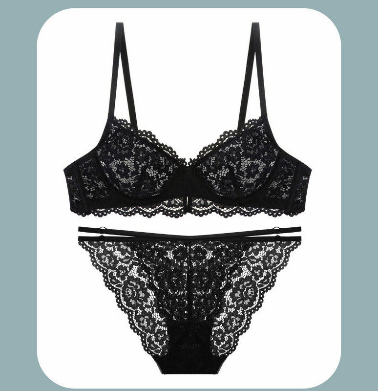 Stiilne pitsiline naiste bikiinide ja rinnahoidja komplekt