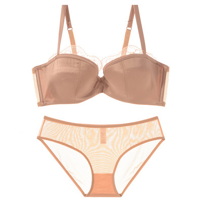 Stiilne naiste satiinist rinnahoidja pitsiga