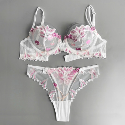 Hakka õitsema tütarlapselik aluspesu pits õhukese osaga kiusatus seksikas õhukese lõiguga stringid rinnahoidja komplekt flirtiv rinnahoidja