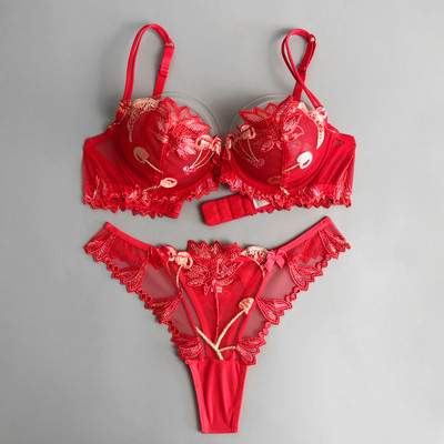 Hakka õitsema tütarlapselik aluspesu pits õhukese osaga kiusatus seksikas õhukese lõiguga stringid rinnahoidja komplekt flirtiv rinnahoidja