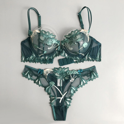 Hakka õitsema tütarlapselik aluspesu pits õhukese osaga kiusatus seksikas õhukese lõiguga stringid rinnahoidja komplekt flirtiv rinnahoidja