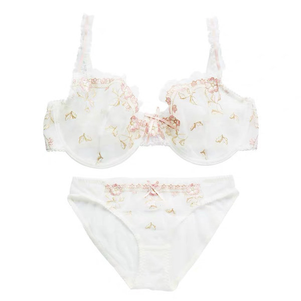 Elegantne naiste intiimne pitsist rinnahoidja ja bikiinide komplekt