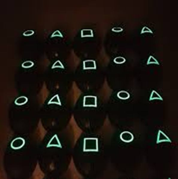 Маска squid game, Кръг, Светеща