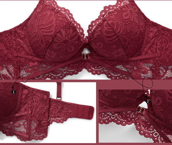 Naiste komplekt kolmnurksete tasside ja pitsiga