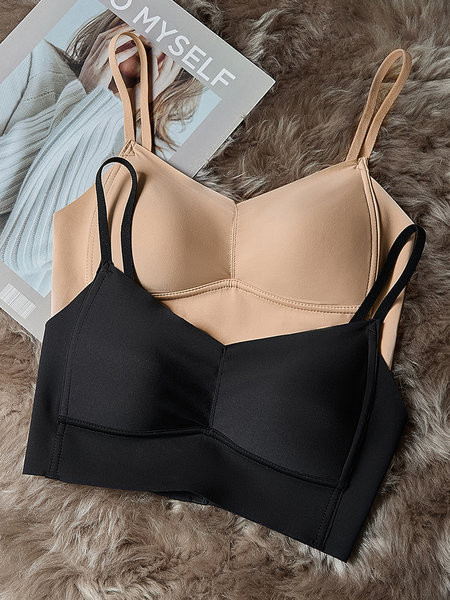 Õmblusteta naiste rinnahoidja õhukeste rihmadega