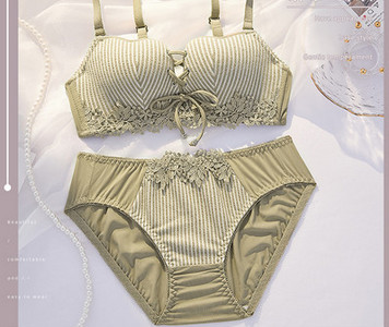 Stiilne intiimne naiste rinnahoidja komplekt lipsude ja bikiinidega