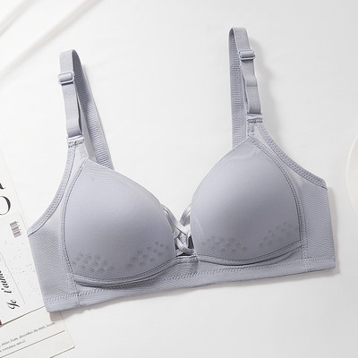 Κομψό γυναικείο σουτιέν μονόχρωμο μοντέλο με κορδόνια