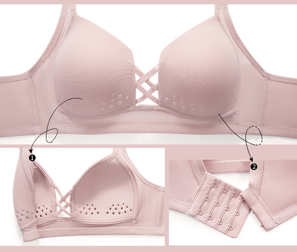 Κομψό γυναικείο σουτιέν μονόχρωμο μοντέλο με κορδόνια