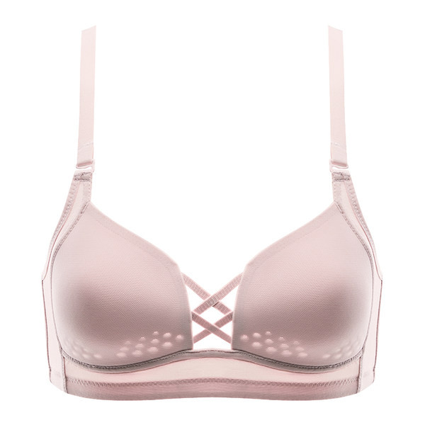 Κομψό γυναικείο σουτιέν μονόχρωμο μοντέλο με κορδόνια