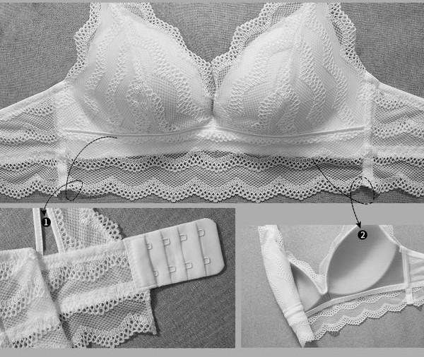 Női csipkekészlet - melltartóval és bikinivel