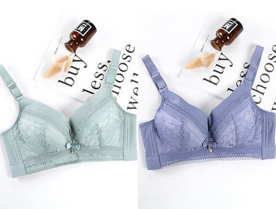 Pitsiga ja reguleeritavate rihmadega naiste rinnahoidja - kaks tükki