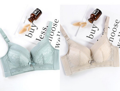 Pitsiga ja reguleeritavate rihmadega naiste rinnahoidja - kaks tükki